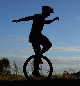 Municycling At Lysterfield Park
